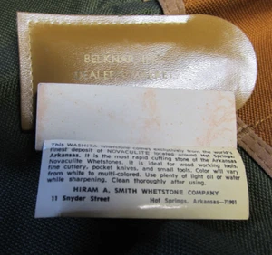 VINTAGE HOT SPRINGS WASHITA WHETSTONE NOVACULITE SHARPENING STONE - Picture 1 of 3