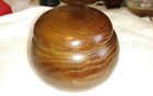 日本栗木碁笥围棋罐 Antique Japanese Wooden Go Game Bowl Jar Culture Vintage Handicraft