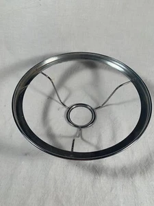 Aladdin Nickle over Brass 10" Shade RING Opening for under burner 2&1/16" - Picture 1 of 2
