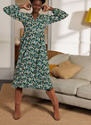 Boden Willow Floral Midi Jersey Dress Size  10 long DOO37  --BWB4