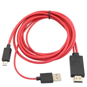 Adaptador de cable MHL Micro USB a HDMI HDTV para Samsung Galaxy Note 2 3 8 - Imagen 1 de 3