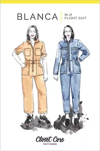 Blanca Flight Suit Sewing Pattern by Closet Core - Sizes 0-20 - Picture 1 of 2