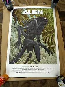 "Alien" Mondo Poster hand numbered 24X36" - 264/325 - Florian Bertmer artist - Picture 1 of 5