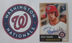 RILEY ADAMS RC 2022 Topps Chrome Platinum ROOKIE AUTOGRAPH on card CLEAN - Picture 1 of 3