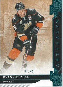 2019-20 Upper Deck UD Artifacts RYAN GETZLAF #118 Aqua Parallel 07/45