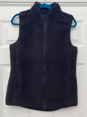 Chaleco Sherpa FILA Sport Mujer Acogedor Suave Negro Talla L Foto 1 de 4