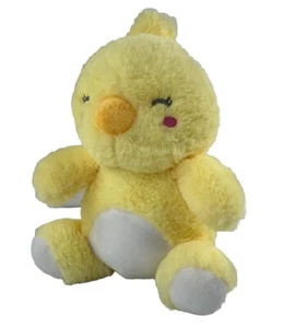 Kelly Baby Yellow Duck Chick Rattle Plush 8" Sewn Eyes Lovey Stuffed Animal Soft - Picture 1 of 7