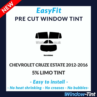 Tinte precortado estático EasyFit para Chevrolet Cruze Estate 2012-16 - 5 % limusina trasera Foto 1 de 3