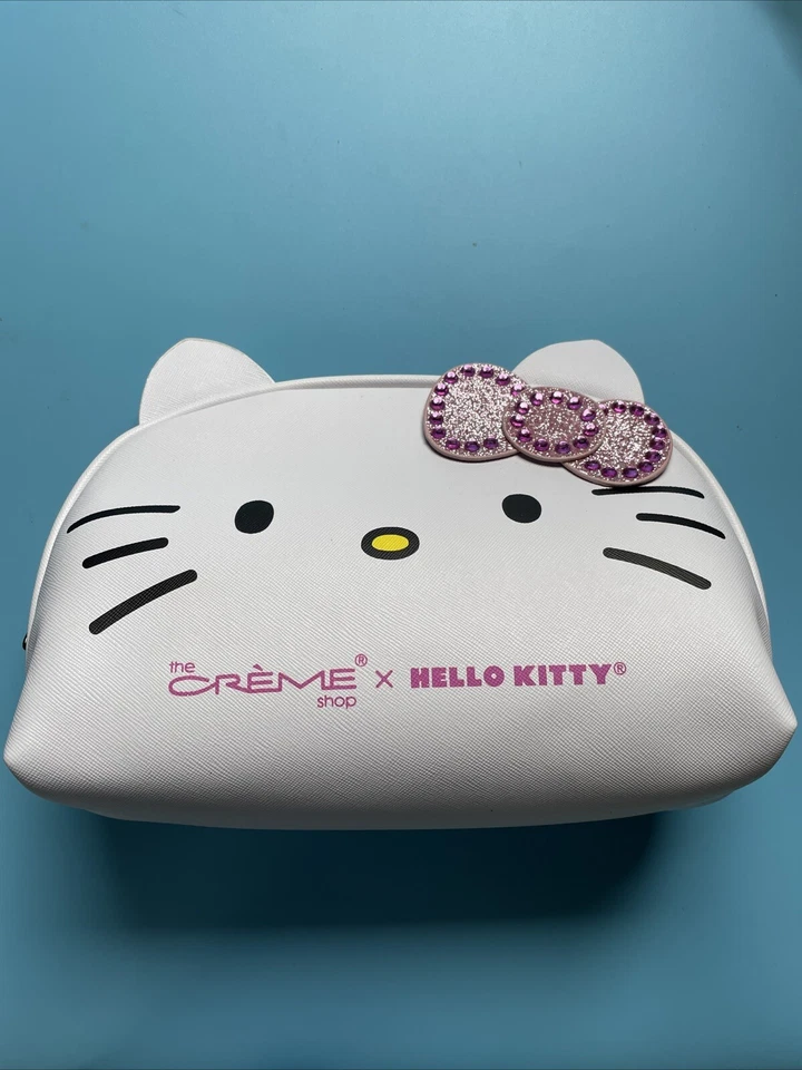BOLSO DE COSMÉTICOS THE CREME SHOP HELLO KITTY SANRIO BLANCO Y ROSA Foto 1 de 3