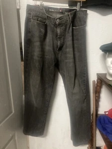 Quiksilver Denim Jeans Mens 36x30 Black Straight Quikjean 90s Y2K Surf Skater - Picture 1 of 1