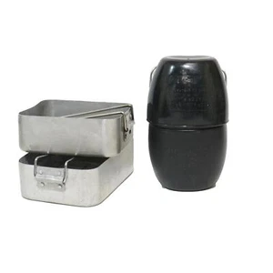 Genuino Ejército Británico Excedente 58 Patrón Botella de Agua Plus Juego de Lata Desordenada - Imagen 1 de 2