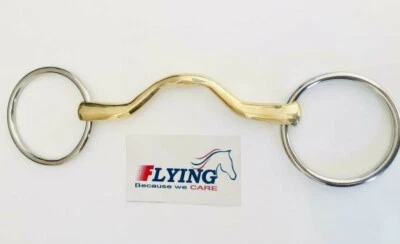 FLYING HORSE Lose Ringmaul portiert Trense Pferd Gebiss (VERSAND AM SELBEN TAG, KOSTENLOSER VERSAND & VERPACKUNG, UK-BESTAND)
