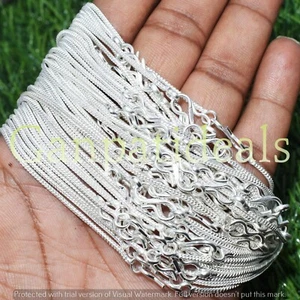 Ethnic Beauty Halskette Kette 925 Sterling versilbert poliert Kette Halskette - Bild 1 von 8