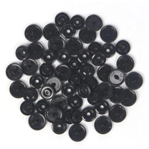 200 Set T5 Resin Snap Fasteners Poppers Plastic Buttons Press Studs DIY Clothing - Picture 1 of 40