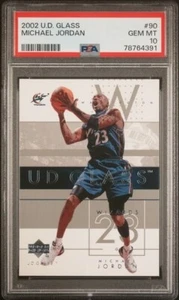 2002 Upper Deck Glass 90 Michael Jordan PSA 10 Washington Wizards NBA - Picture 1 of 2