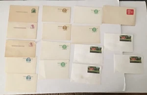 17 Postcards 1 envelope USPS Prepaid Unused - Picture 1 of 4