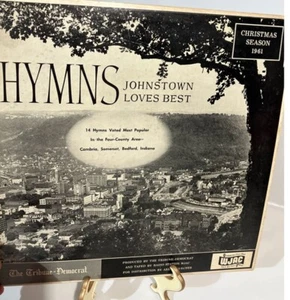 VINTAGE RECORD HUMS JOHNSTOWN PA LOVES BEST 33 RPM CHRISTMAS 1961 WJAC TRIBUNE - Picture 1 of 11