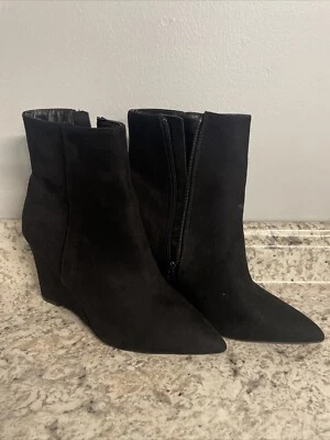 BAMBOO* Gorgeous ‘Wisconsin-05’ Black Wedge Boots *Brand New * Women’s Size 6.5 - Image 1 of 3