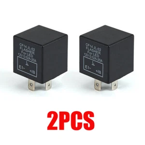 2pcs LED Blinker-Relais Lastunabhängig CF14 0,02-20A Blinkrelais 3-Polig Flasher - Picture 1 of 6