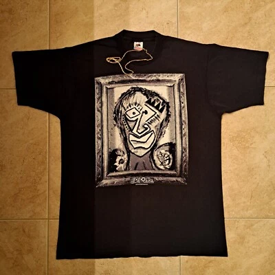 CAMISETA PUNK SKATEBOARD JOHN GRIGLEY VINTAGE DISEÑO FANTASMA ANTIGUO @ 1991 JHON F. KENEDY  Foto 1 de 4