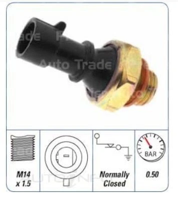PAT Oil Pressure Switch For Holden Barina SB TK XC 1.4L,1.6L X16XE I4 16V DOHC - image 1 of 1