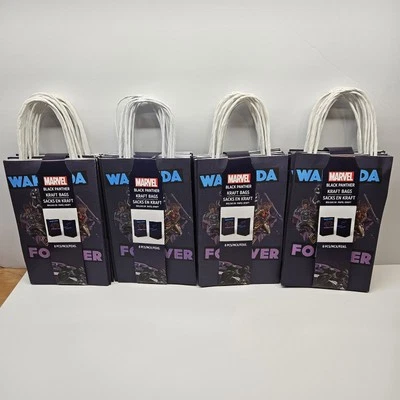 Lote de suministros de fiesta Black Panther Wakanda Forever - Bolsas de artesanía de regalo - 24 bolsas Foto 1 de 3