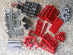 RUBBERMAID WORKSPACE SET WALL MOUNTED PARTS TOOLS STORAGE RACKS BINS - Picture 1 of 12