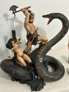CONAN: The Sacrifice Statue (Exc) & Snake Diorama with Slave Girl by ARH Studios - Picture 1 of 14