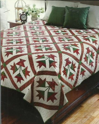 K0104 NORTH CAROLINA LILY QUILT PATTERN/INSTRUCTIONS - Image 1 of 2