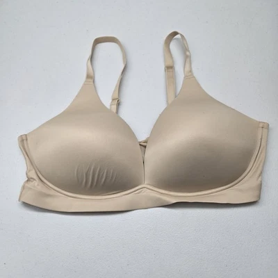 Soma Women Bra 2XL Beige Endless Luxe Plunge Bralette Wireless Strap - Image 1 of 4