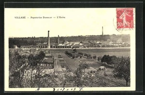 CPA Villabé, Papeteries Darbley, L´Usine 1909 - Picture 1 of 2