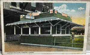 Pfarrer, KS. Labette Co. Rotkreuz Kantine Bldg. Ära 1. Weltkrieg. Seltene Postkarte. NoR - Bild 1 von 3