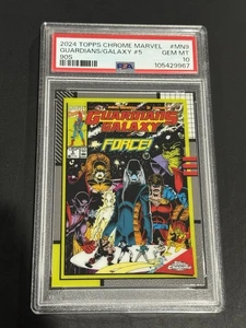 2024 Topps Chrome Marvel Guardians of the Galaxy #5 - 90s Cover PSA 10 GEM MINT - Picture 1 of 2