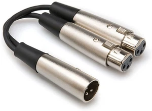 HOSA - YXF-119 - Y Cable - Dual XLR3F to XLR3M - 6 in - Picture 1 of 1