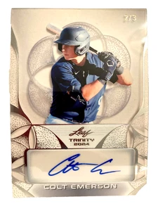2024 Leaf Trinity Colt Emerson 2/3 Silver Auto - Picture 1 of 2