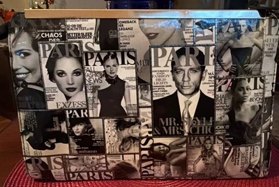 Olivia Miller Paris Cover Magazines Shoulder Handbag Clutch - Image 1 of 4