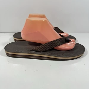 Rainbow Flip Flops Men’s Size XL 11-12 Dark Brown Good Condition - Picture 1 of 9