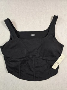 Corsé Tanque No Boundaries Brami hollín negro L (12-14) Nuevo con etiquetas - Imagen 1 de 5