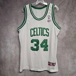 Rare Vintage Champion Euro NBA Boston Celtics Paul Pierce 34 Trikot Herren XL genäht - Bild 1 von 7