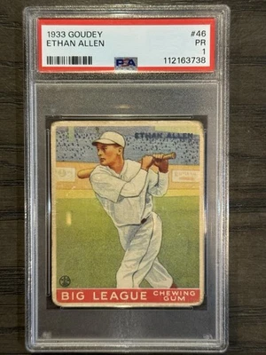 1933 Goudey Big League Chewing Gum - Ethan Allen #46 (RC) - Image 1 of 2