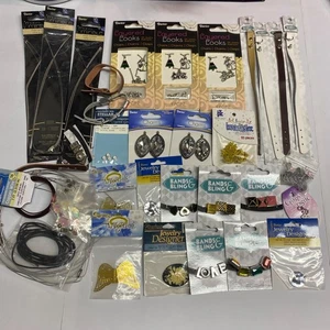 35+ Pc Lot Jewelry Making Supplies Kits Charms Chains Bands Clasps Pendants DIY - Bild 1 von 9