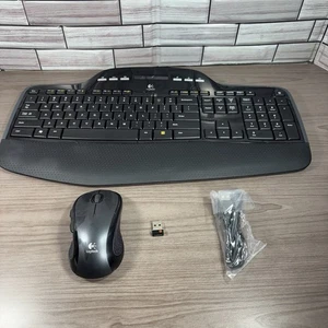 Logitech MK700/MK710 Wireless Keyboard W/ Dongle Receiver USB M510 Mouse - Picture 1 of 11