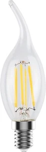 E12 Dimmable LED Candle Light Bulbs C35T Flame Tip Chandelier Bulbs 4W=60W 2700K - Picture 1 of 5
