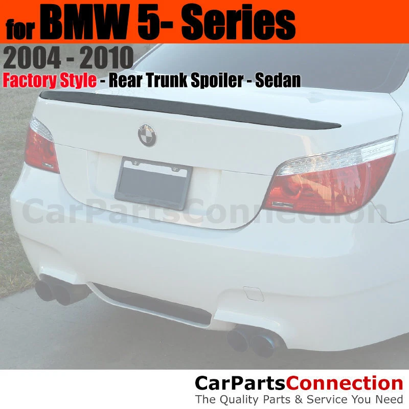 Alerón trasero de maletero ABS con imprimación para BMW Serie 5 2004-2010 estilo labio Foto 1 de 1