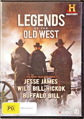 LEGENDS OF THE OLD WEST: Jesse James, Wild Bill Hickok, Buffalo Bill - 3 DVDs - Image 1 of 2