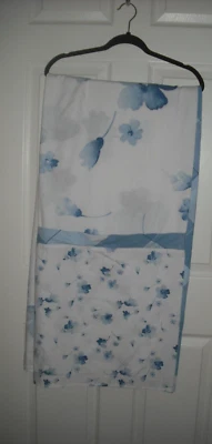 JC Penney Blue & White Floral Fabric Shower Curtain  70" W x71" L - Image 1 of 4