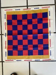 Vintage 100% Cotton RN 14193 Fast Color Red/Blue 1970s NEW - Picture 1 of 3