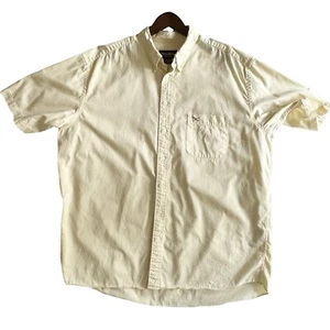 Eddie Bauer Herren Tall XL Hemd Kurzarm Knopfleiste Gelb Relaxed Fit - Bild 1 von 9