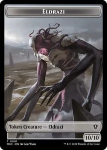 Eldrazi & Tiny Double-Sided Token 1 & 21 MTG Commander MKC Token NP - Picture 1 of 2