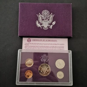 COFFRET BE 1992 S SAN FRANCISCO CENTS ET 1/2 1/4 DOLLAR USA PROOF SET - Imagen 1 de 5
